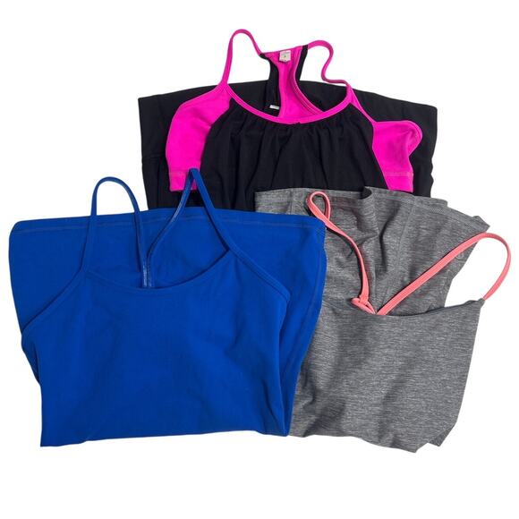 Lululemon Tank Tops Lot of 3 Size 8 Dancing Warrior Power Y No Limits Yoga Gym - Picture 1 of 11